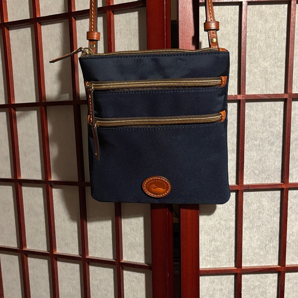 Dooney & Bourke Nylon North South Triple Zip Navy
